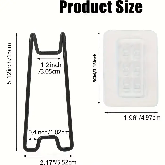 1/2 ensemble de supports pour cadres photo - support d'affichage en métal durable
