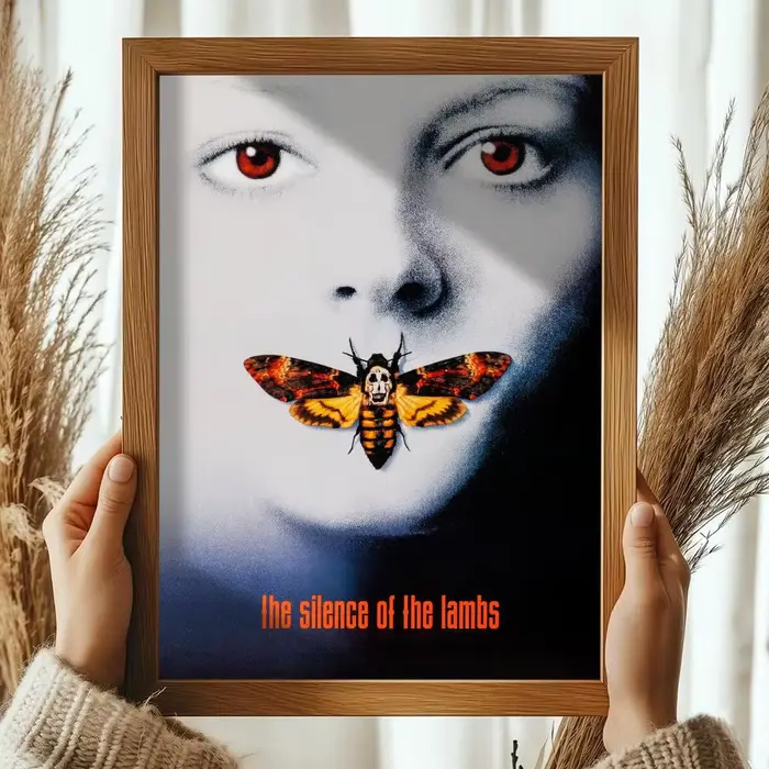 Affiche de film classique Le Silence des Agneaux, affiche artistique HD, autocollante, imperméable, 