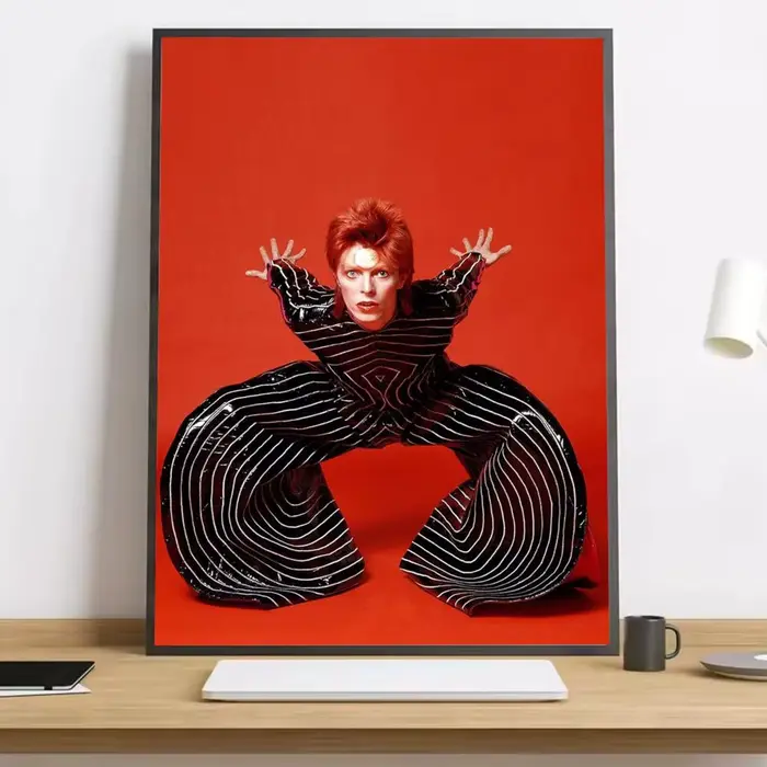 Chanteur de Rock britannique David B-Bowie, peinture calligraphie HD, affiche sur toile, salon, cham