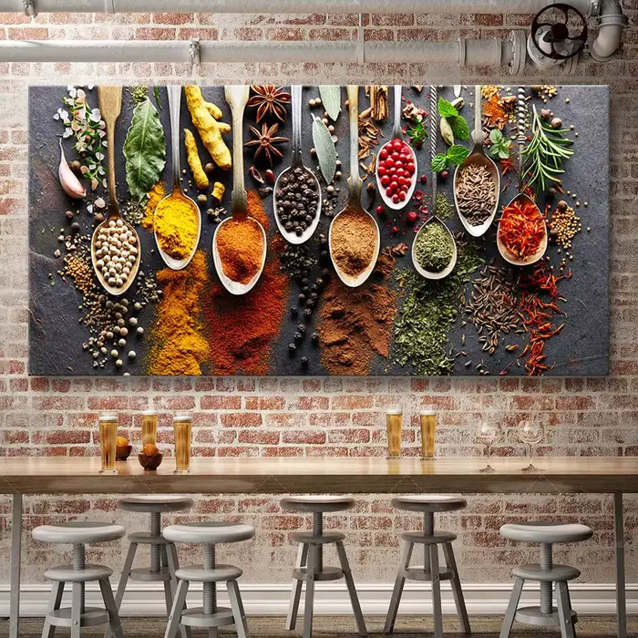 Peinture sur toile de cuisine