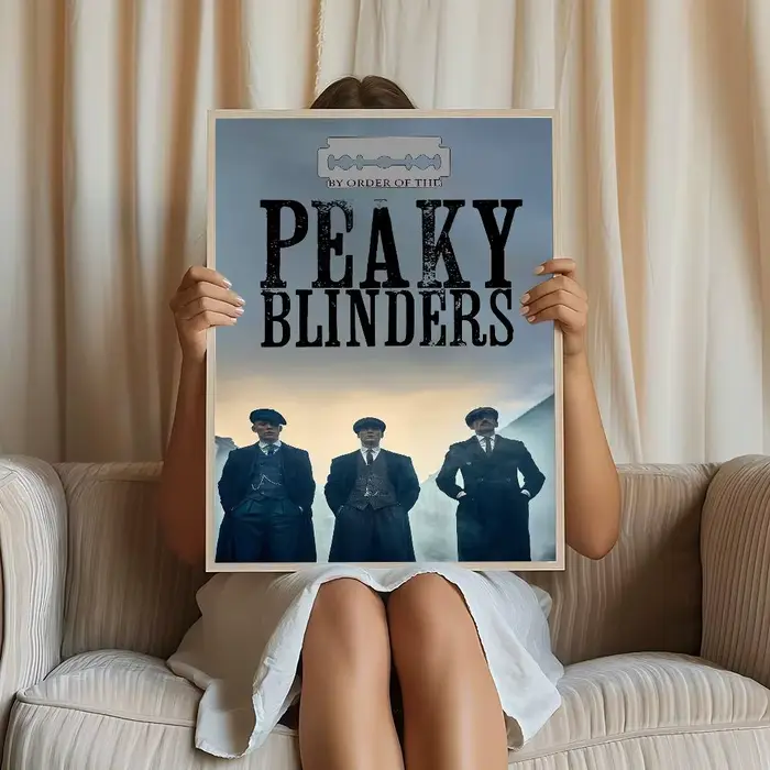 Affiches d'anime Peaky Blinders, autocollants en papier blanc, décoration de chambre, bar, café, DIY