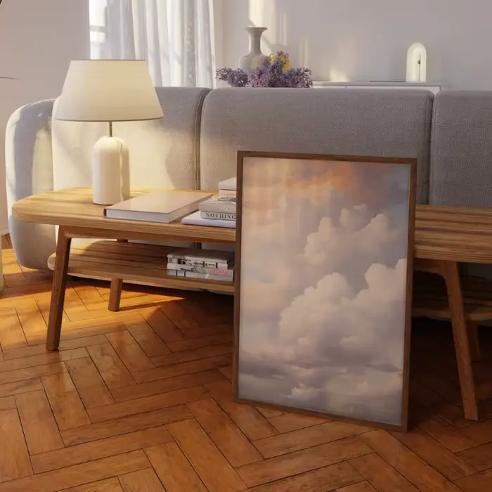 Affiche de nuage Pastel Vintage