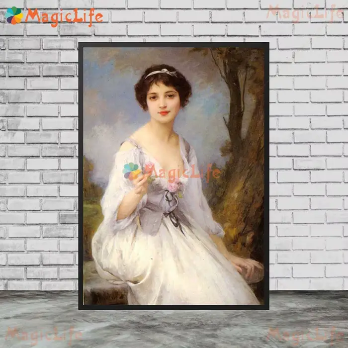 Toile d'art mural Vintage de jeune fille