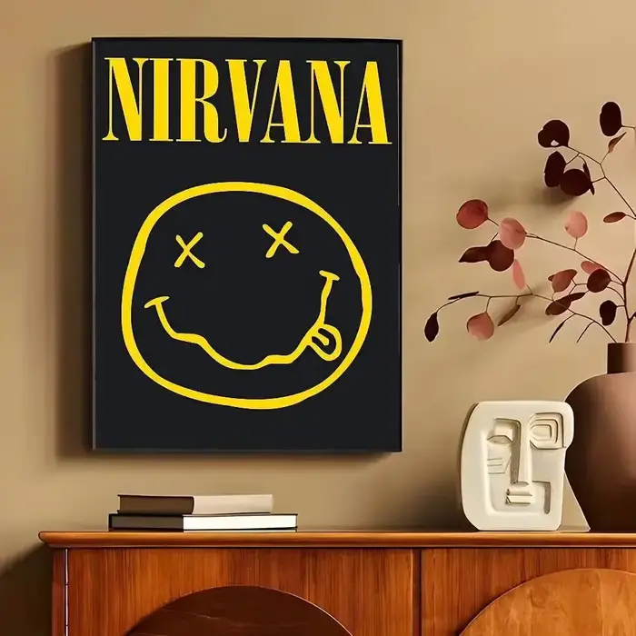 Affiches vintage classiques Nirvana, décoration murale rétro de qualité HD pour les murs de la maiso