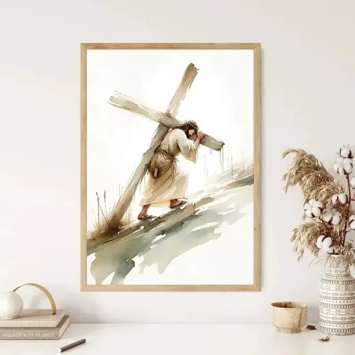 Affiches sur toile de croquis de jésus