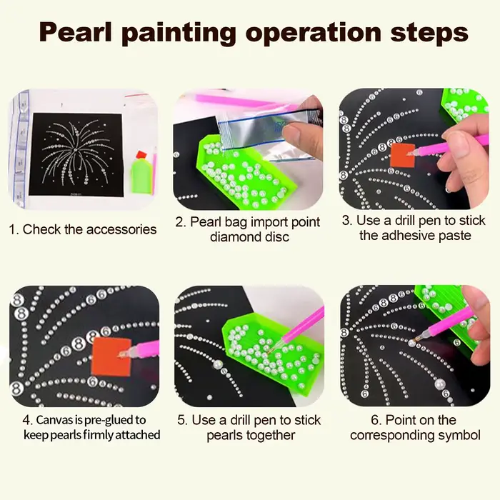 Kits d'art de peinture aux perles DIY 30x40cm