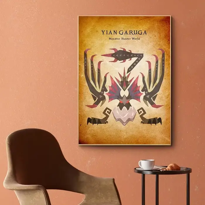 Peinture sur toile Vintage animée de jeu japonais