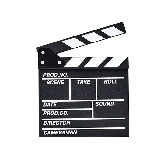 Directeur en bois scène vidéo clapet Tv film cinéma clins photographie accessoire pour enregistremen