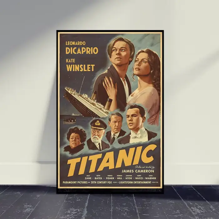 Affiche de film romantique classique des années 90
