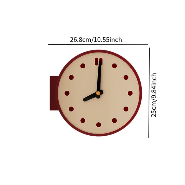 Horloge murale d'angle