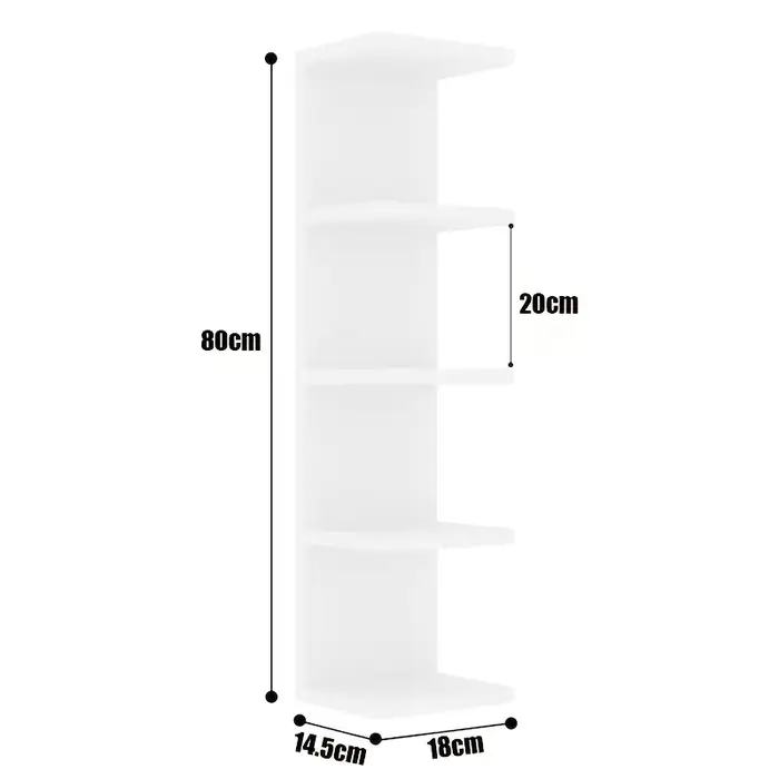 Étagère murale verticale minimaliste moderne, organisateur de rangement mural multi-niveaux, présent