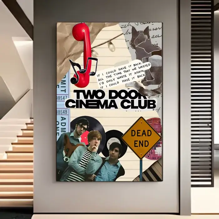 Affiche de groupe de rock indépendant britannique Two Door Cinema Club