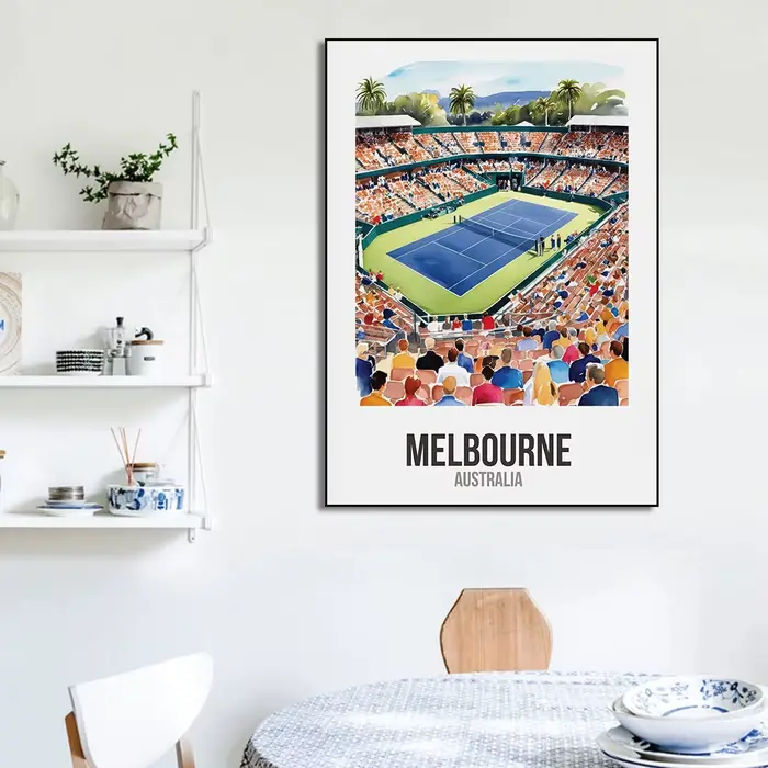 Affiche de tennis du Grand Chelem pour la décoration de la maison