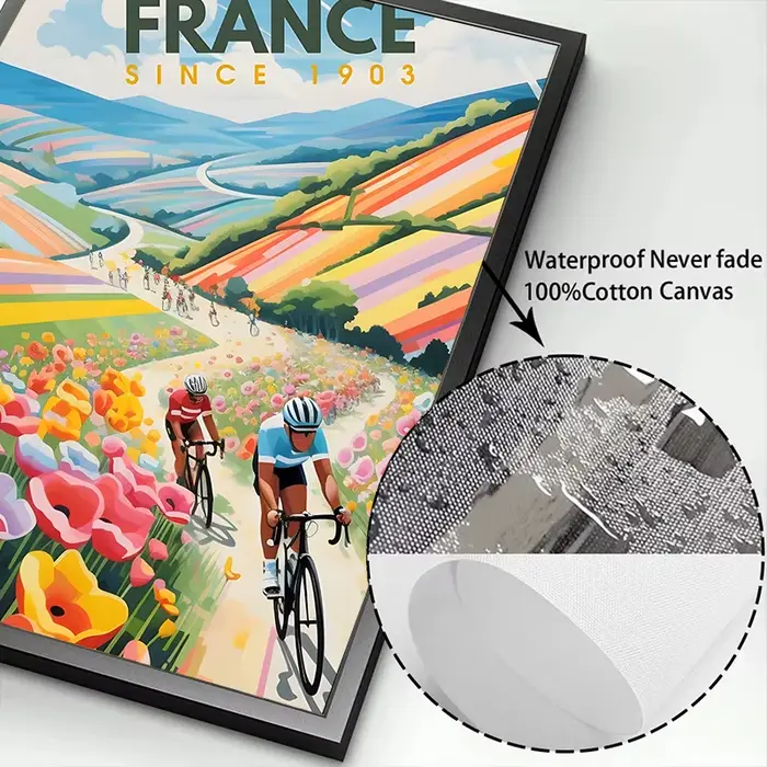 Affiche De vélo et cycliste Tour De France