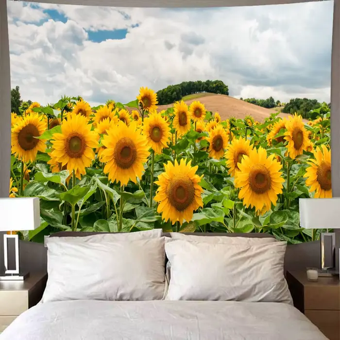 Peinture à l'huile Huatian, décoration de jardin bohème, tapisserie murale, art confortable pour la 