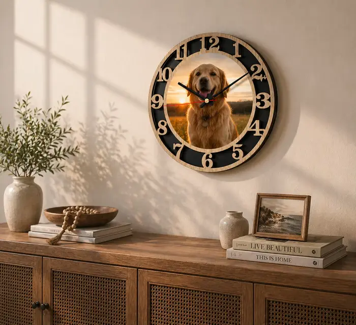 Horloge murale personnalisée avec photo