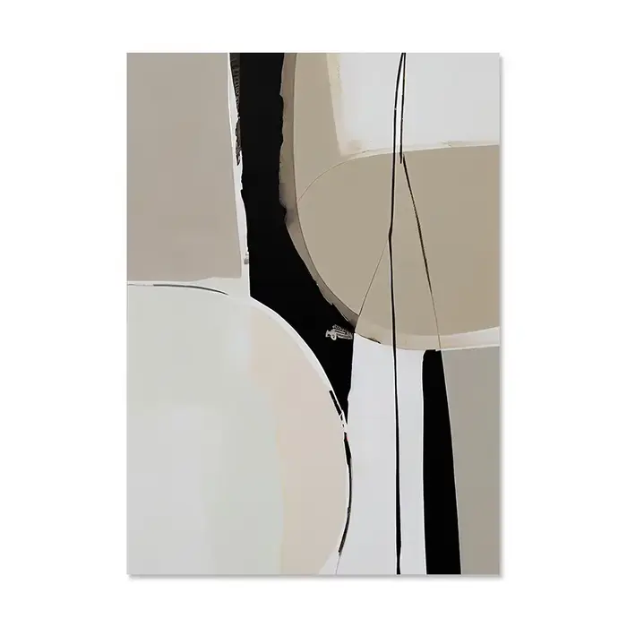 Trippy Midworld – lignes minimalistes, Art mural abstrait, blocs de couleurs, peintures sur toile, a