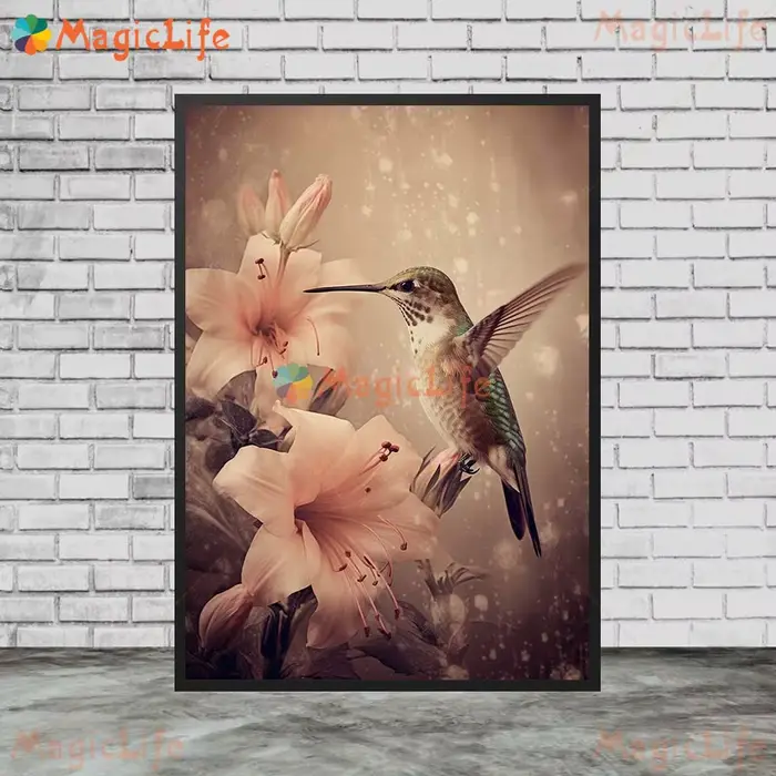 Affiche murale imprimée d'oiseaux de la Jungle, Toucan, fleurs, images murales pour salon, affiche n