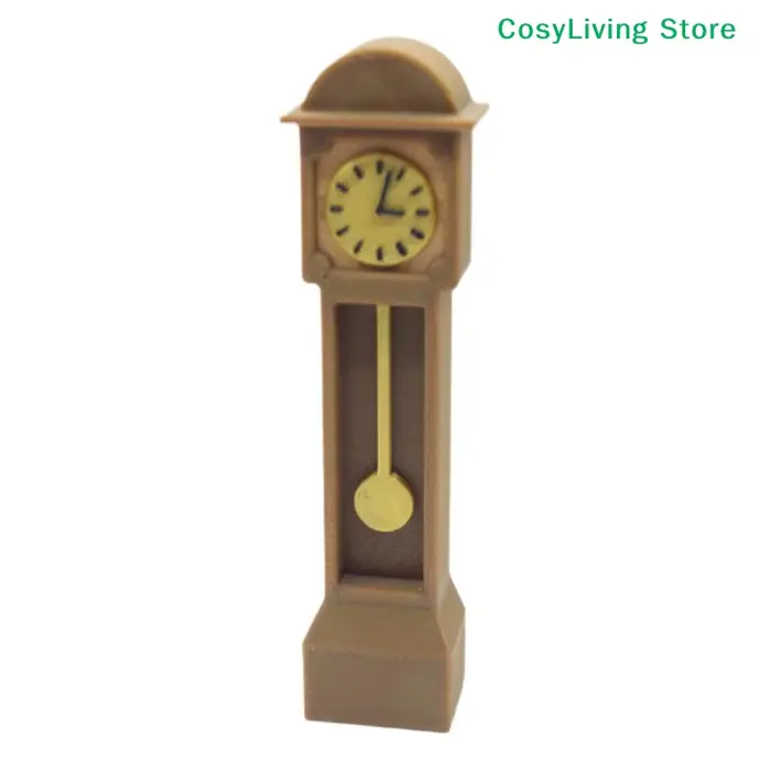 Mini Horloge Rétro sur Pied Décoration de Bureau Modèle de Meuble