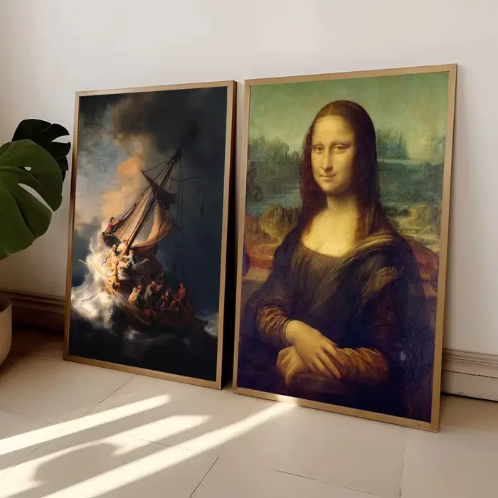 Portrait de Mona Lisa Napoléon traversant les Alpes