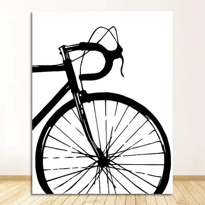 Peinture murale de motivation, images d'art, imprimés et affiches de vélo, cadeau pour chambre d'enf