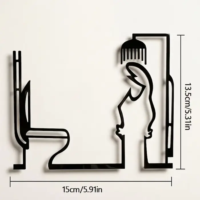 Panneau de porte de salle de bain en métal