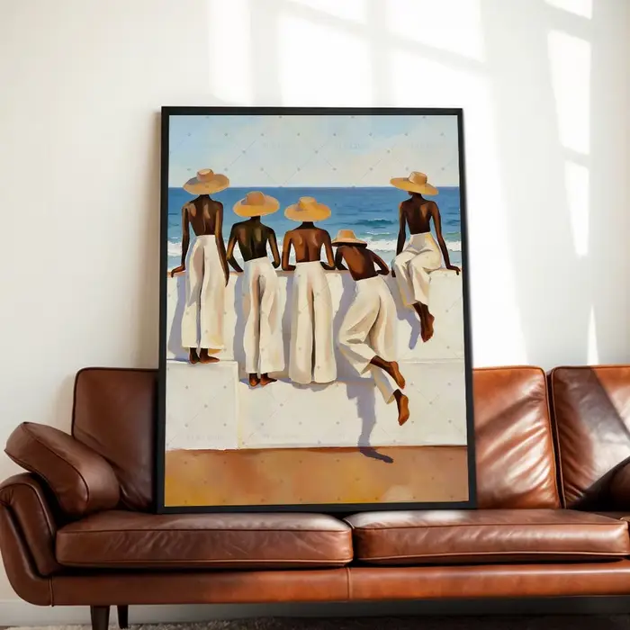 Peinture abstraite bohème féminine