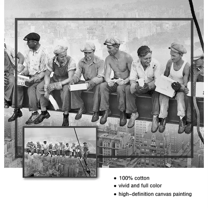 Affiche d'art mural en noir et blanc