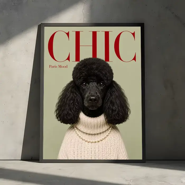 Affiche sur toile de peinture et calligraphie Dogue Fashion, décoration murale pour chambre à couche