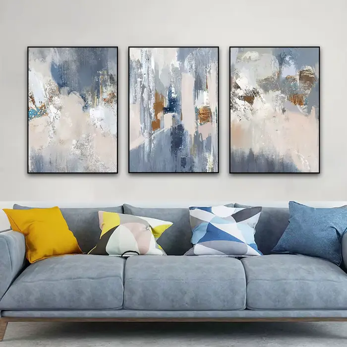Peinture sur Toile Murale Abstraite Nordique