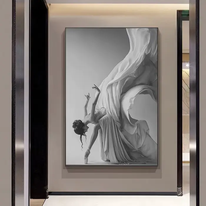 Peinture sur toile moderne pour danseuse de Ballet