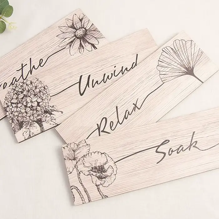 Décoration Murale en Bois : Art Floral Amusant Fait Main