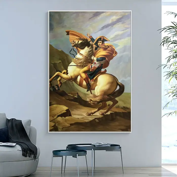 Toile d'art classique peinte à la main sans cadre