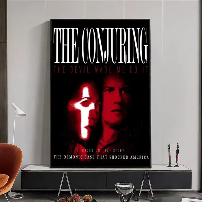 Affiche du film The Conjuring, autocollant mural imperméable, auto-adhésif, Art HD, décoration de ch