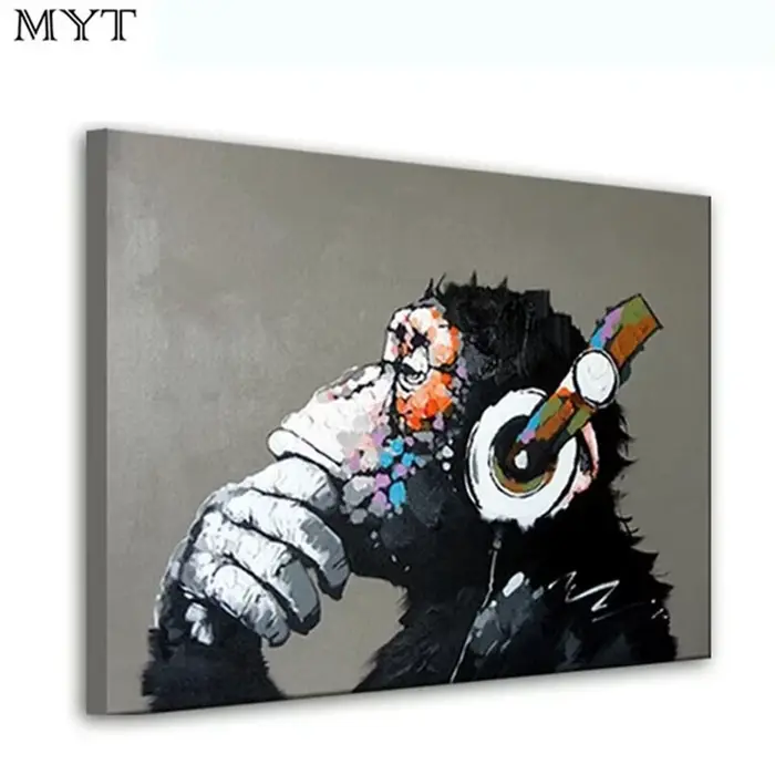 Peinture à l'huile sur toile peinte à la main