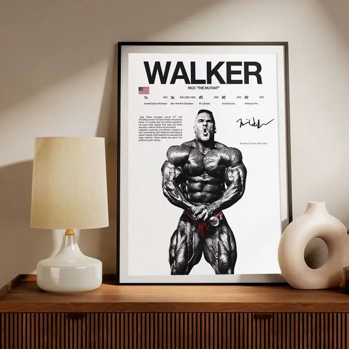 M. Olympia – affiche de légende de musculation