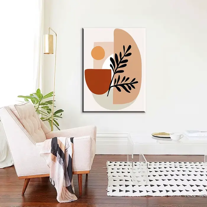 Peinture par numéros de plantes et de fleurs à colorier sur toile