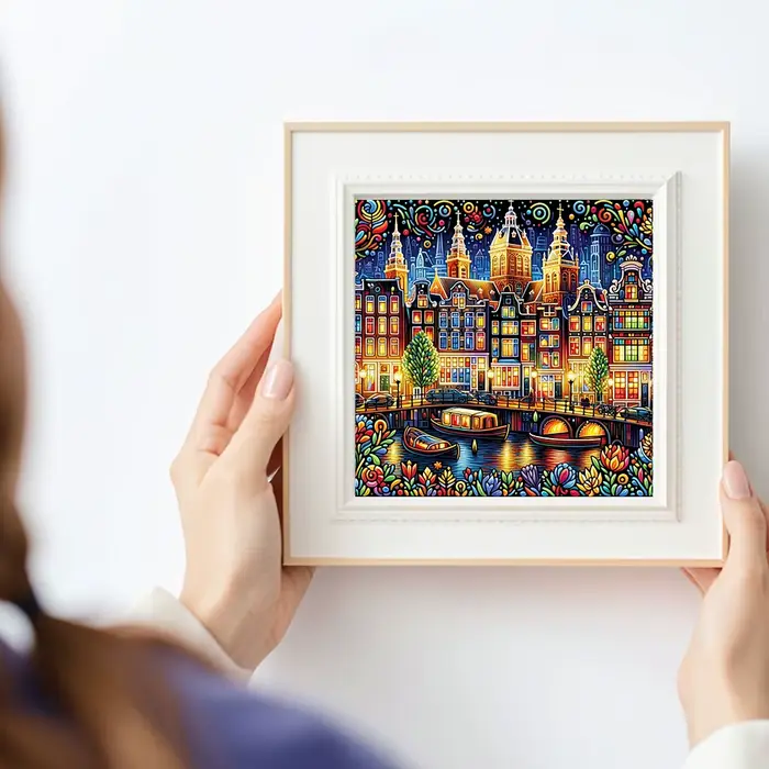 Nouveautés Huacan 2026 : Peinture Diamant Paysage Urbain Nocturne