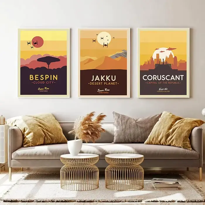 Affiches modernes de planète étoile