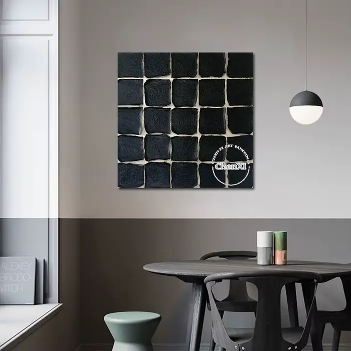 Peinture à l'huile abstraite faite à la main sans cadre