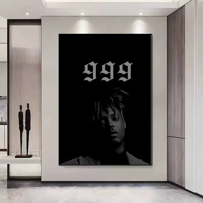 Poster Hip-Hop Juice WRLD HD, auto-adhésif, imperméable, idéal pour la décoration du salon, de la ch