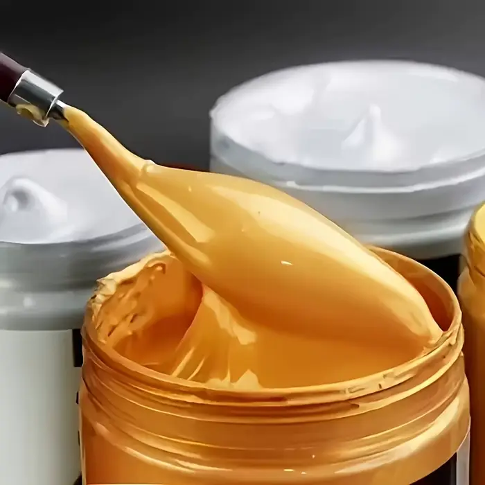 Peinture acrylique métallique professionnelle dorée