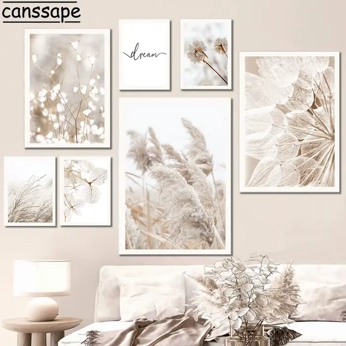 Peintures murales de paysage Beige