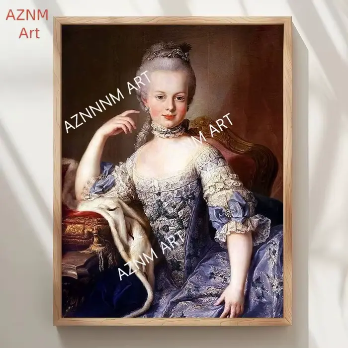 Affiche de peinture à l'huile Marie Antoinette