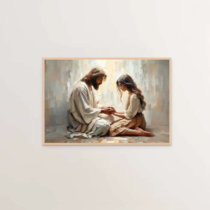 Jésus Christ toile postres chrétien