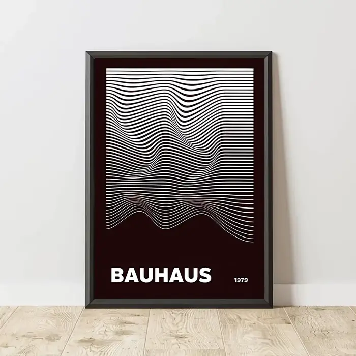 Affiche d'art BAUHAUS, peinture sur toile à motifs géométriques