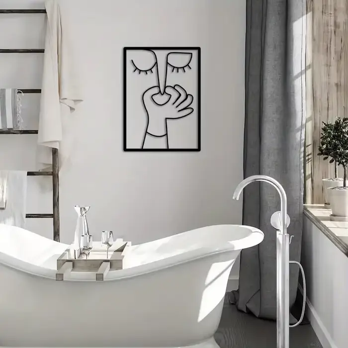 Affiche de salle de bains drôle