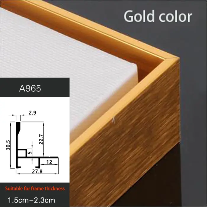 Cadre photo de petite taille pour la décoration intérieure, alliage d'aluminium, cadre de peinture s