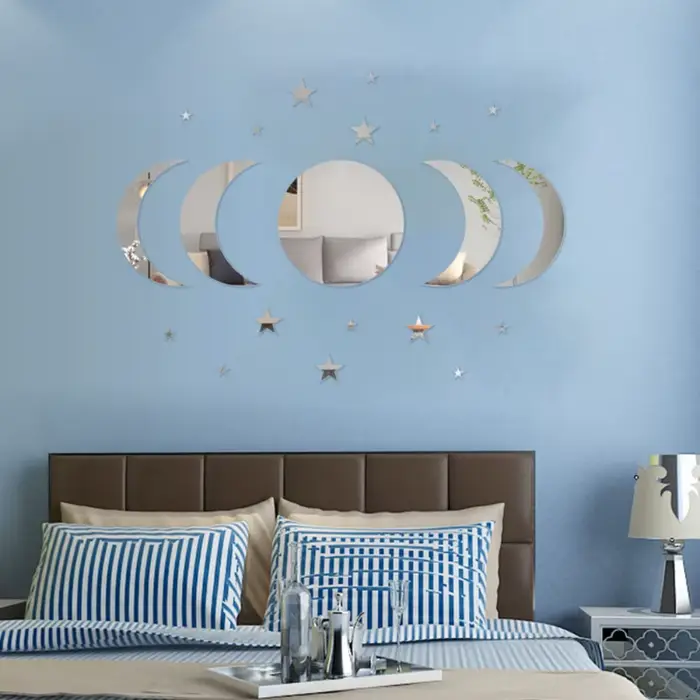 Miroir mural Design Cycle de lune