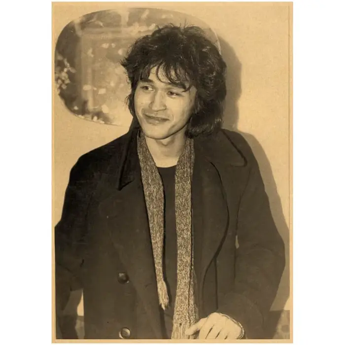 Affiche rétro Viktor Tsoi en papier kraft